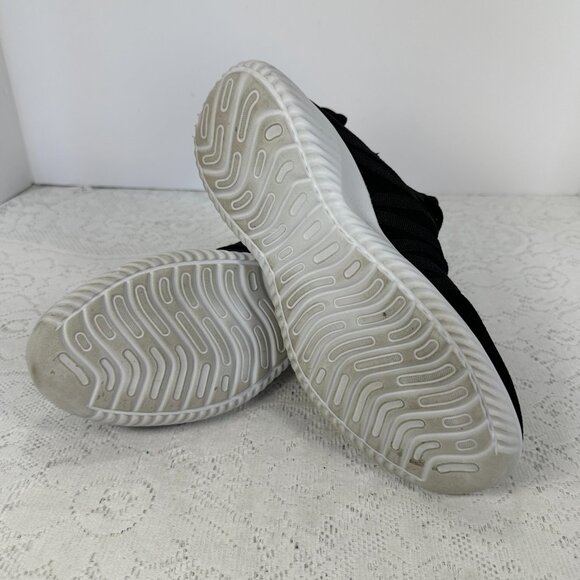 Black Feethit Slip on Running Shoes, white soles, breathable lightweight 7.5M - Picture 7 of 8